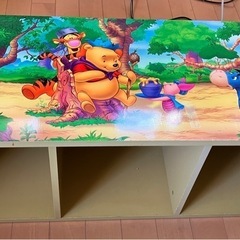 ディズニー　プーさん　収納棚　カラーボックス