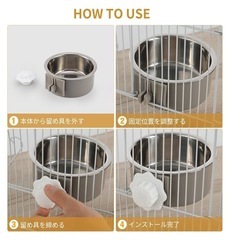 ステンレス ペットフードボウル グレー 食洗機OK 犬猫用 即購入OKの画像