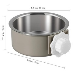 ステンレス ペットフードボウル グレー 食洗機OK 犬猫用 即購入OK