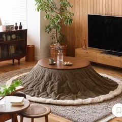 コタツテーブル　ローテーブル　円卓　直径90cm ちゃぶ台の画像