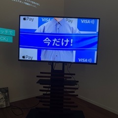 40型テレビとテレビ台セットの画像