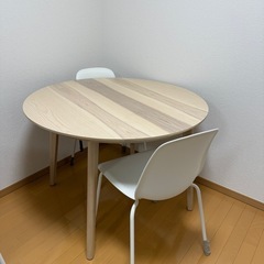 【美品】ikea リーサボー ダイニングテーブル 丸い 美品 IKEA リーサボー ダイニングテーブル 円卓 - メルカリ