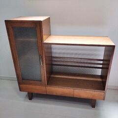 木製ラック　キャビネット　棚　アンティーク　ヴィンテージ　昭和レトロ