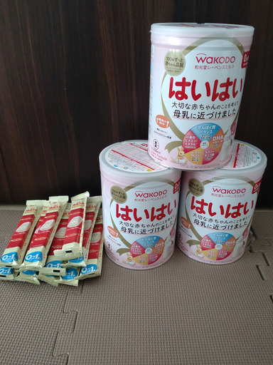 未開封］和光堂粉ミルク はいはい 召し上がれ 大缶(810g)×3缶