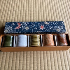 ぐい呑み陶器五客組