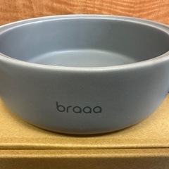 【塩尻市引き取り限定】braaa ブラー ステンレスペットボウル&ボーセリンボウルスタンド 未使用品の画像