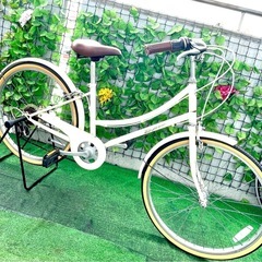 BRONX お洒落で可愛いシティチャリ.R5段変速式.ブレーキは...