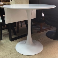 丸テーブル ホワイト 円形テーブル 丸型 白 一本脚 センターテーブル