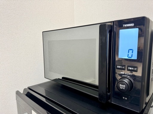 赤外線センサー付フラット電子レンジ　ツインバード　DR-E273B ブラック