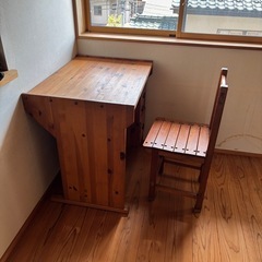 オーダーメイド　学習机と椅子セット