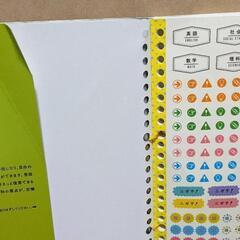 中学2年生の5教科をまとめて整理するルーズリーフの画像