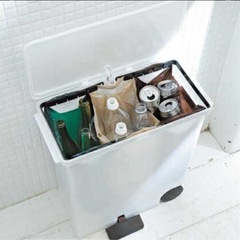 【取引中】オルア ペダル式ダストボックス ゴミ箱 33L ブラウンの画像