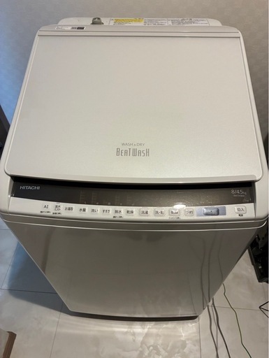 ★大幅値下げ 美品　洗濯乾燥機 日立 HITACHI BEAT WASH   8kg　BW-DV80E  2019年製★