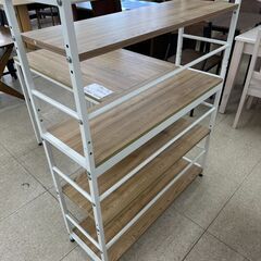 ★ジモティ割あり★ (株)ベガコーポレーション デスク ベージュ H120.5×D92×W118 クリーニング済み TJ11528の画像