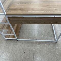 ★ジモティ割あり★ (株)ベガコーポレーション デスク ベージュ H120.5×D92×W118 クリーニング済み TJ11528の画像