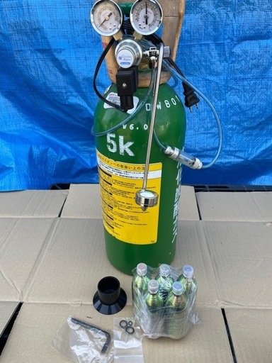 美品】CO2レギュレーター 液化炭酸ガス ミドボン セット 水草