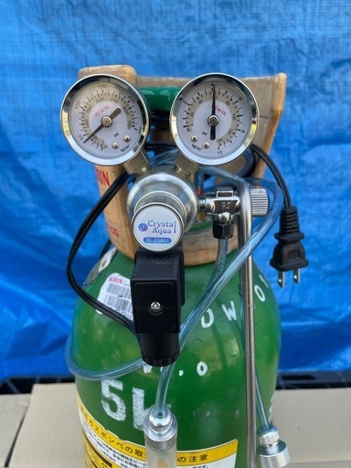 美品】CO2レギュレーター 液化炭酸ガス ミドボン セット 水草