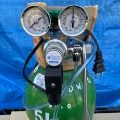 【美品】CO2レギュレーター 液化炭酸ガス ミドボン セット 水草育成 ディフューザー付き　　　　　　の画像