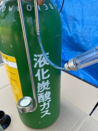 【美品】CO2レギュレーター 液化炭酸ガス ミドボン セット 水草育成 ディフューザー付き 美品】CO2レギュレーター 液化炭酸ガス ミドボン セット 水草育成