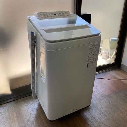 2022年製panasonic7kg洗濯機 (緑木水) 楽々園の生活家電《洗濯機