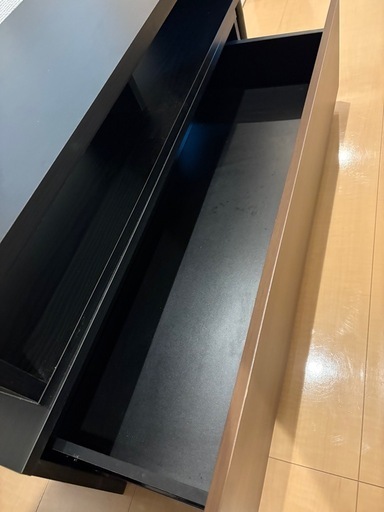 ニトリ 伸縮 テレビ台 ブラック ブラウン (so) 荒川沖の収納家具
