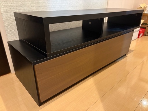 ニトリ 伸縮 テレビ台 ブラック ブラウン (so) 荒川沖の収納家具