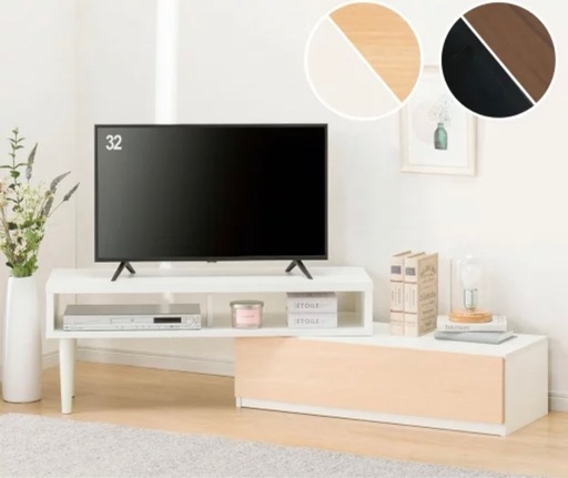 ニトリ 伸縮 テレビ台 ブラック ブラウン (so) 荒川沖の収納家具 ニトリ 伸縮 テレビ台 ブラック ブラウン (so) 荒川沖の収納家具