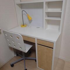 イケア　机椅子ランプ×2セットの画像