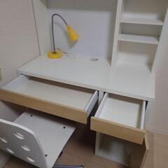 イケア　机椅子ランプ×2セットの画像