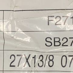 ブリヂストン 27インチ 自転車用タイヤ F271764 27×1-3/8 2本セット チューブ無し 札幌 東区の画像