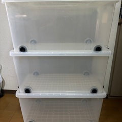 プラスチック　収納ケース　3個　バラ売り可
