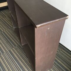 ♪【早めの引取希望】本棚 書棚 収納棚 物置棚 家具 インテリア ブラウン系 100×24×74㎝ 中古 (NF250427) Zi-1983の画像