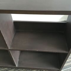 ♪【早めの引取希望】本棚 書棚 収納棚 物置棚 家具 インテリア ブラウン系 100×24×74㎝ 中古 (NF250427) Zi-1983の画像