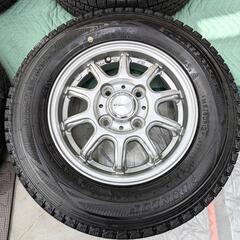値下げ　軽トラ·軽バス　DUNLOP  WINTERMAX  ダンロップウィンターマックスSV01  145/80/R12  タイヤホイール4本セットの画像