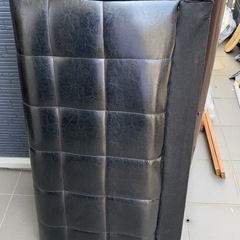 ソファ（人工革・黒）