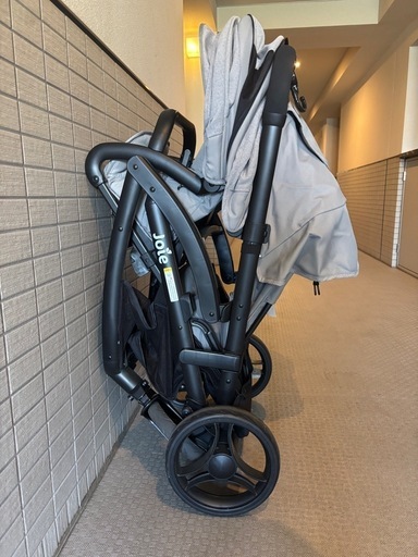 美品 レインカバー付き Joie 2人乗り ベビーカー エヴァライトデュオ