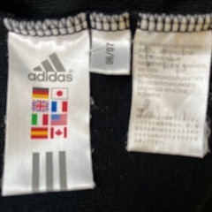 adidas ジャージ　150　黒×白の画像