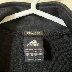 adidas ジャージ　150　黒×白の画像