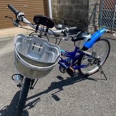 子供用自転車　青色 
