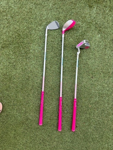 無料/for free]3-6歳 ハローキティゴルフ クラブセット 3本組／Hello