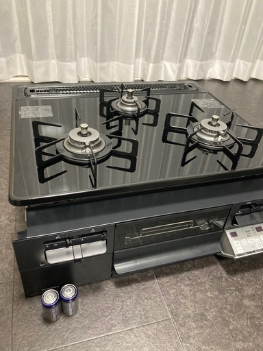 値下げ中【施工可能】ガラストップビルトインコンロ