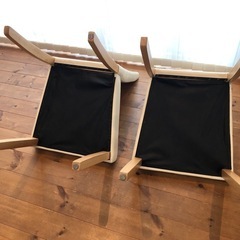 ★★★ ダイニングチェア　アイボリー色　合成皮革　2脚セット ★★★の画像