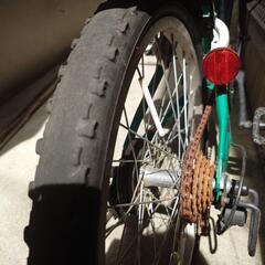 男児自転車20インチ　緑の画像