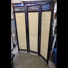 札幌お引き取り限定◆家具◆3連パーテーション/アジアンスクリーン...
