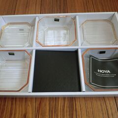 HOYA　クリスタルガラス製器６個　（新品）
