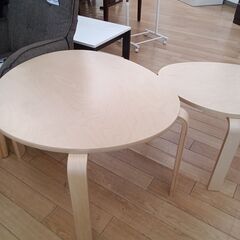 ★ジモティ割あり★ IKEA ネストテーブル ナチュラル H46...