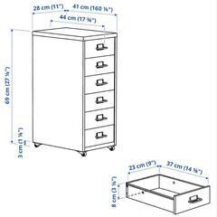 IKEA ヘルメル 引き出しユニット 2個の画像