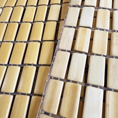  竹シーツ シングル 冷感 敷きパッド 「冷竹 竹駒シーツ」シングル (約90×180cm)冷感シーツ ひんやり 接触冷感  天然素材の画像