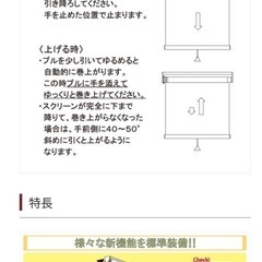 【ほぼ新品】ロールスクリーン(立川機工)の画像