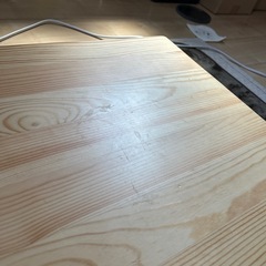 無印 パイン材テーブル折りたたみ式の画像